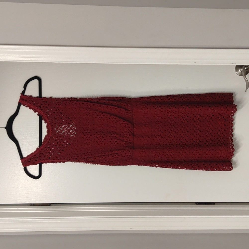Burgundy dress